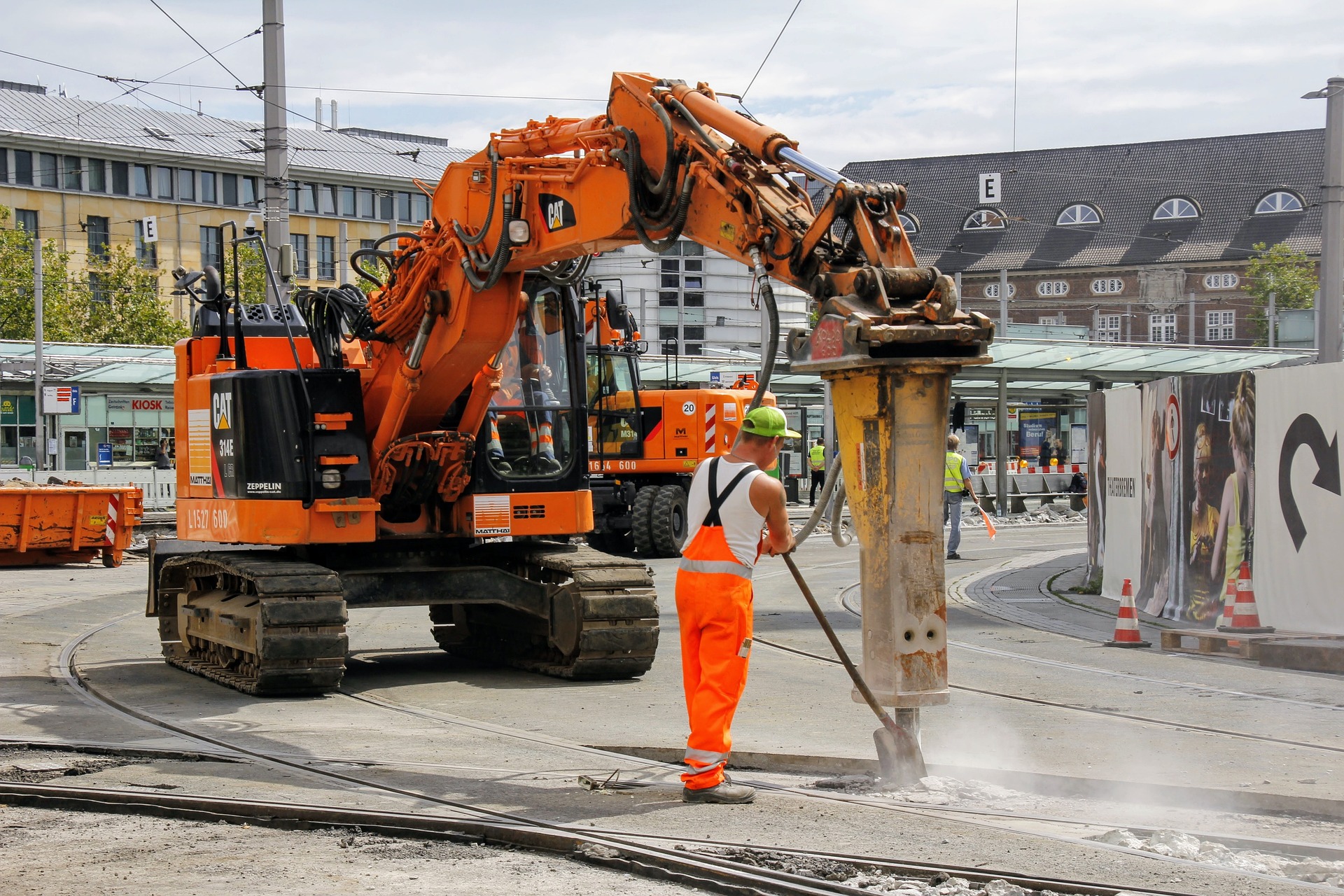 Chantier de construction avec grues